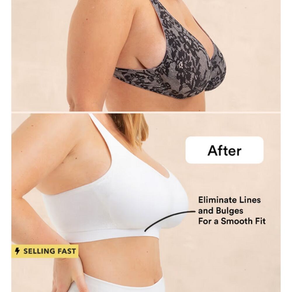 Truekind® Daily Comfort Wireless Shaper Bra Chai Size XL - Picture 5 of 6